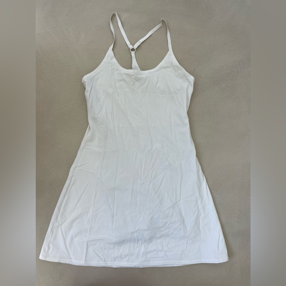 Outdoor Voices White Racerback Slip Dress